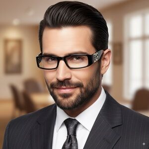 Men Women Designer Full Rim Clear Lens Fashion Glasses Rectangular Black Frame
